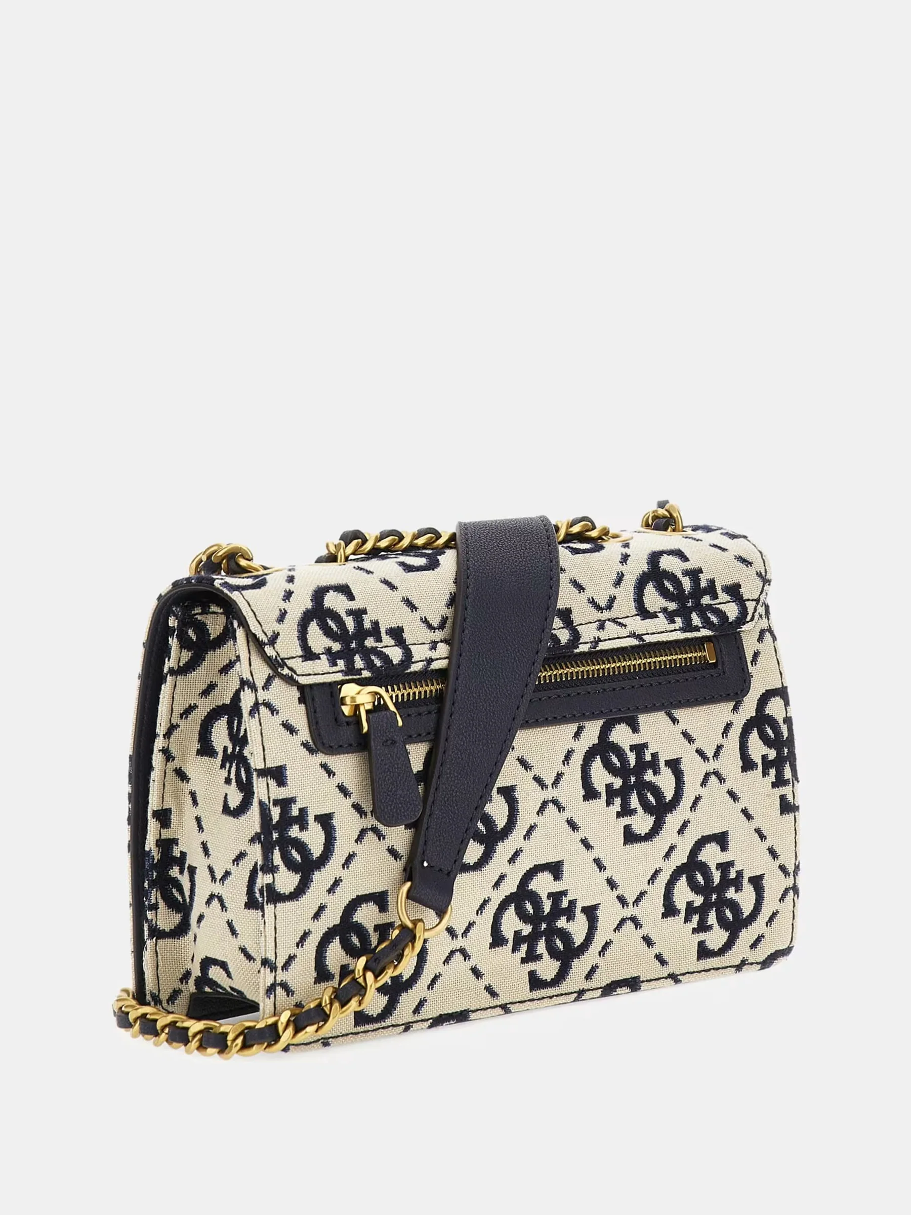 Guess Crossover Flapbag Dusty Navy Logo
